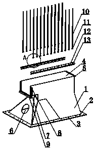 Positioning supporting device for screen face cleaning of vibrating screen