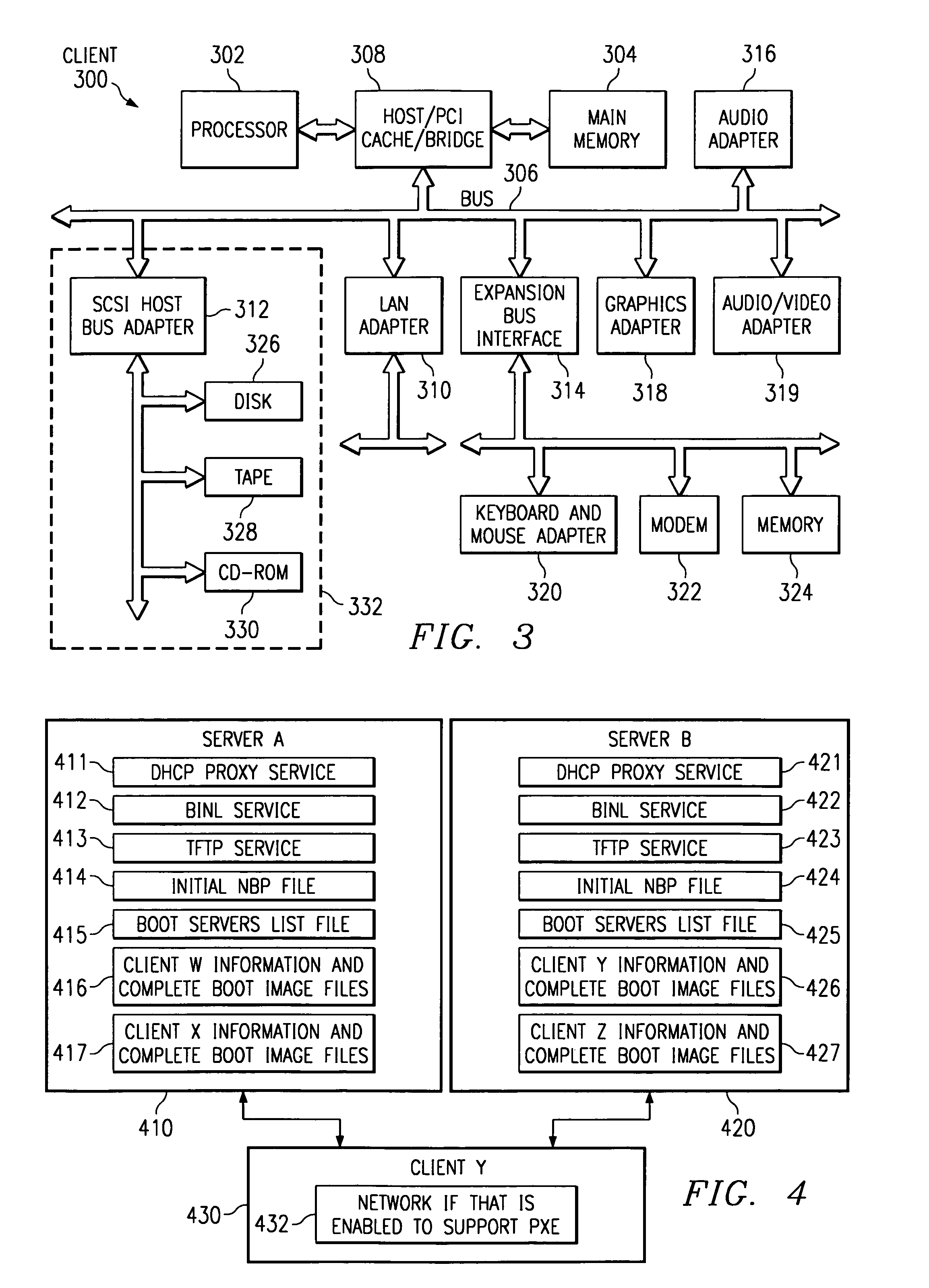 Method, apparatus, and program for server based network computer load balancing across multiple boot servers