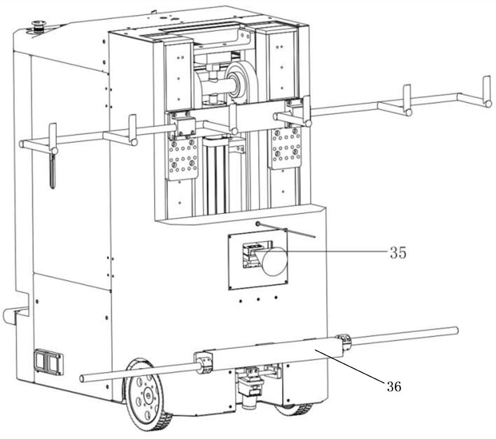 Medical waste garbage can AGV traction robot