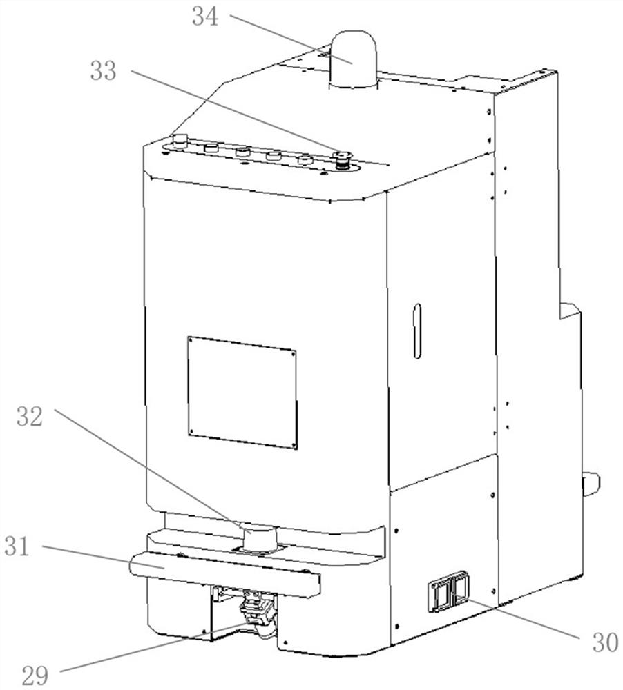 Medical waste garbage can AGV traction robot