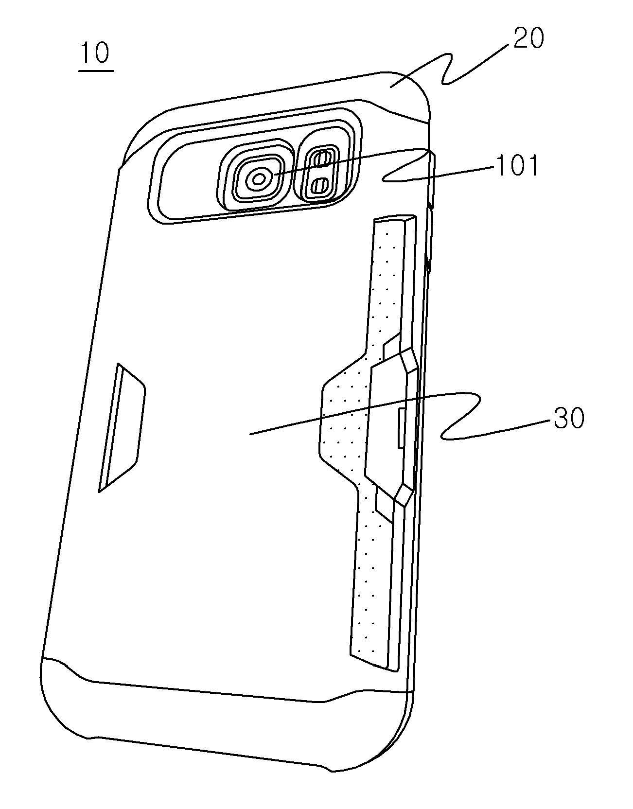 Portable electronic device case having card storage compartment