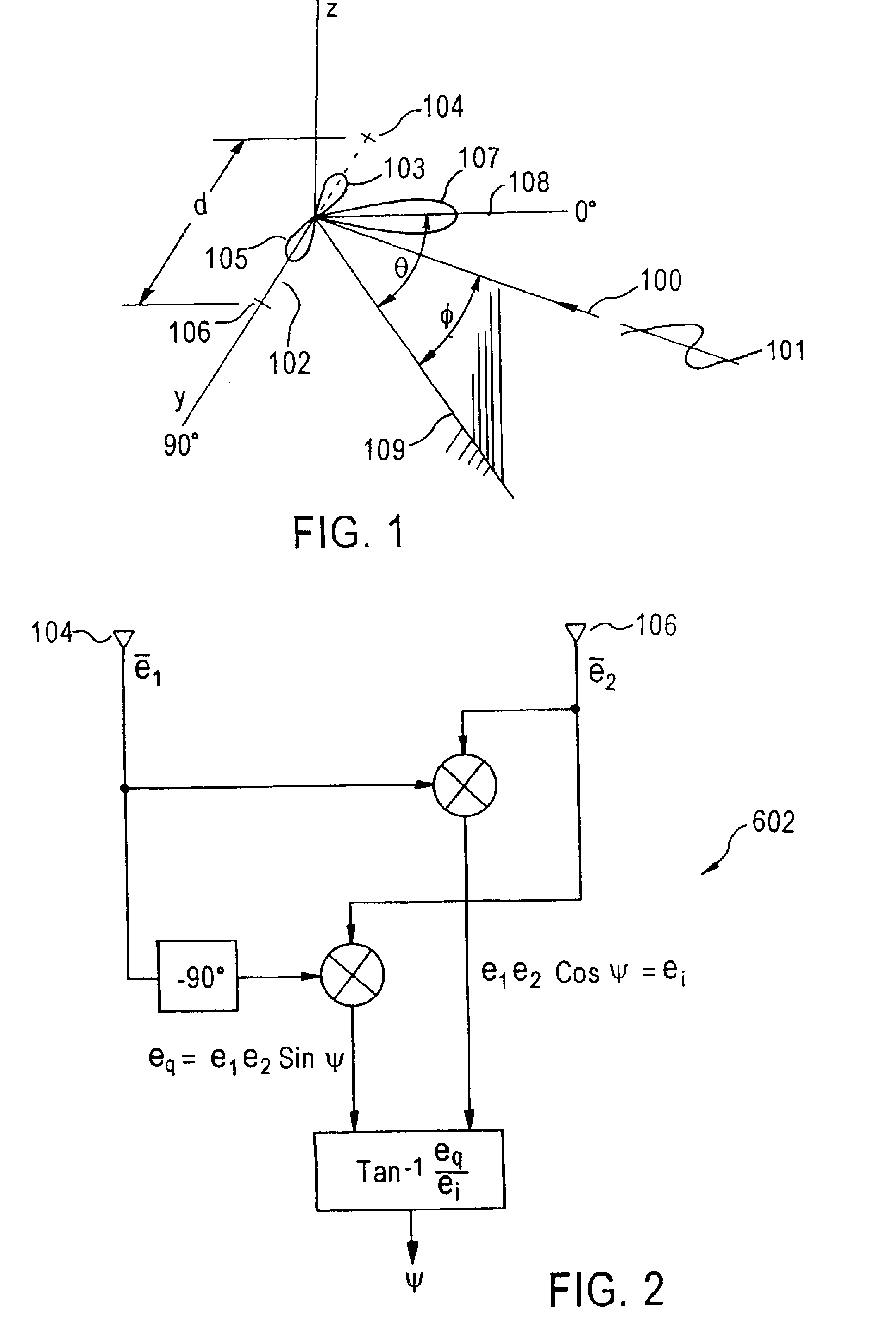 Direction finding method and system using digital directional correlators