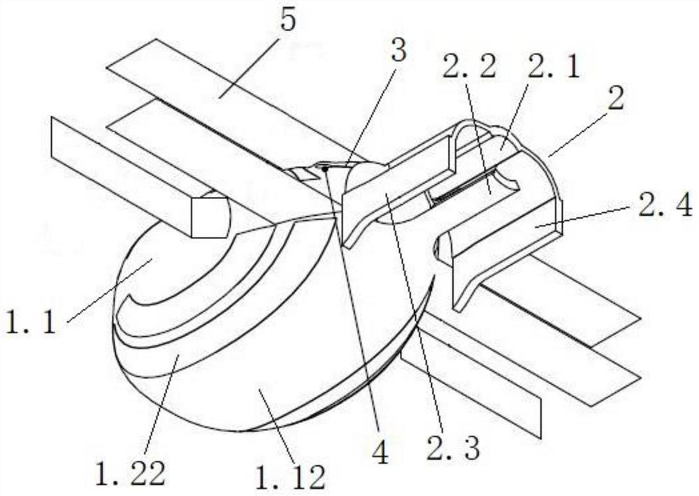 Implantable flexible magnetic control bladder extrusion device