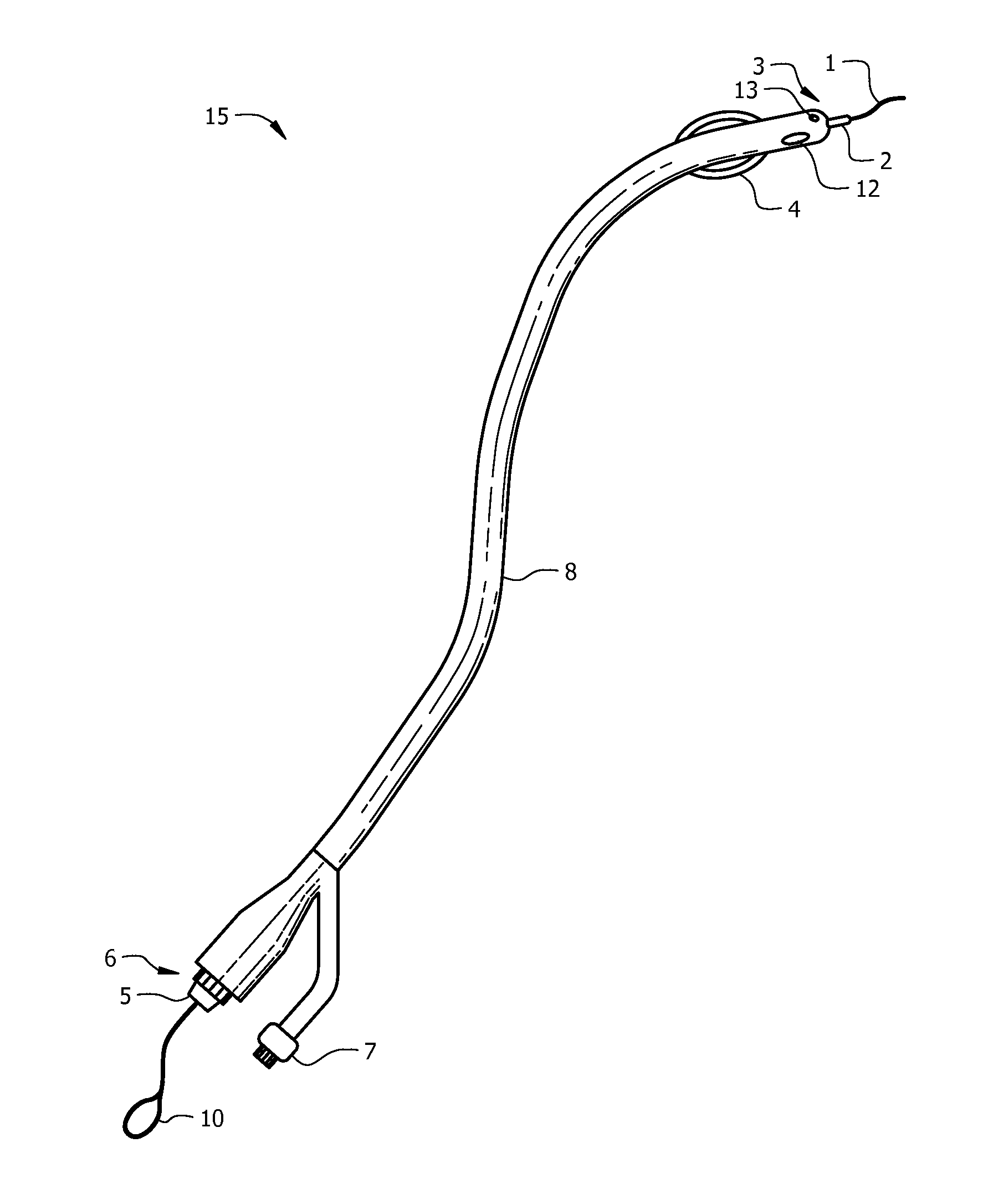 Urethral catheter assembly with a guide wire