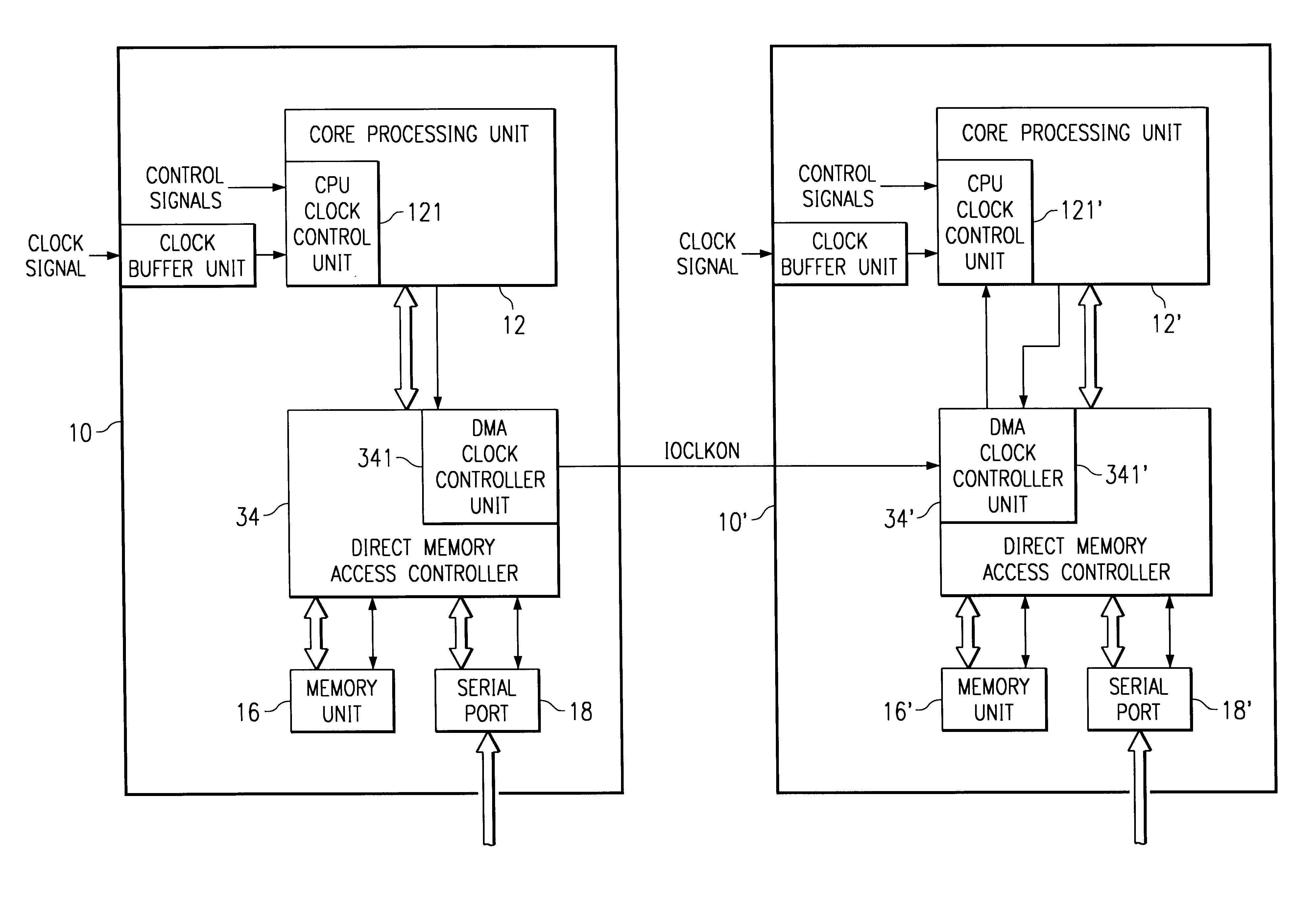 Apparatus and method for activation of a digital signal processor in an idle mode for interprocessor transfer of signal groups in a digital signal processing unit