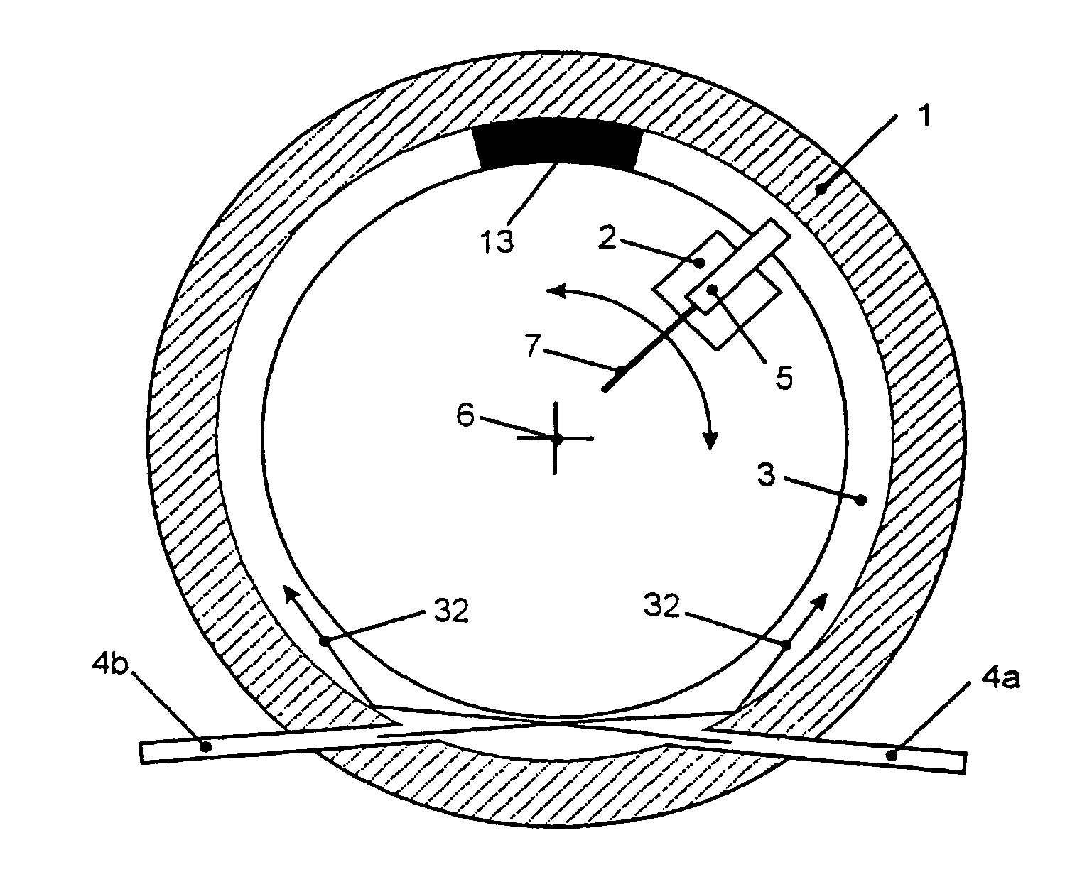 Optical rotary data transmission device with active termination