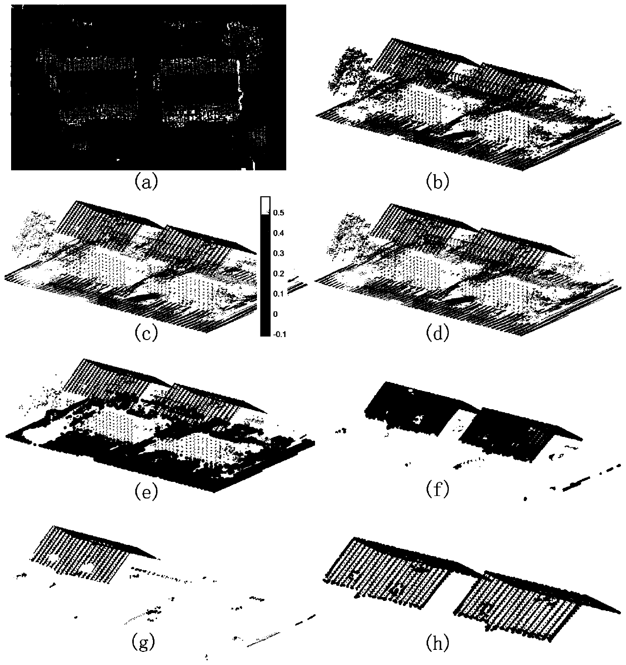 Building detection method based on laser radar point cloud and near-infrared image