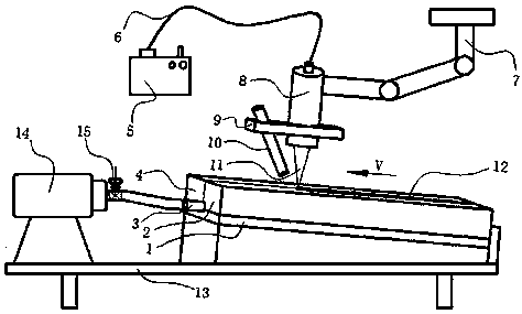 Method for welding plate by laser deep penetration fusion based on prefabricated flow channel