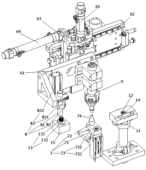 Sealing ring assembly mechanism and sealing ring assembly method