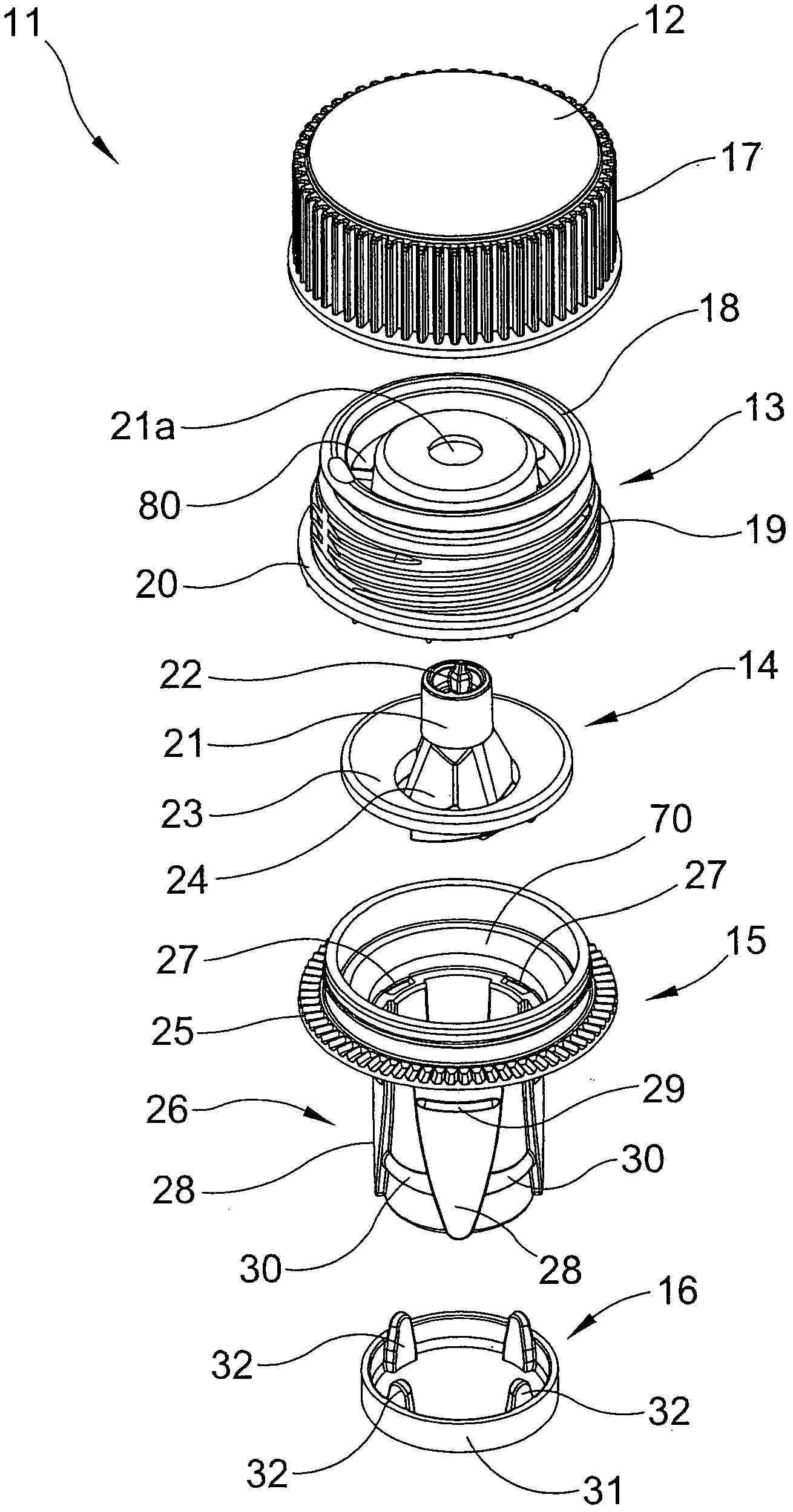 Tamper-proof insert for liquid containers