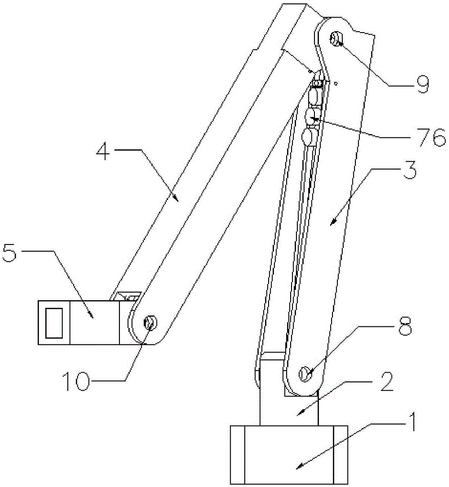 A three-axis hybrid drive robotic arm