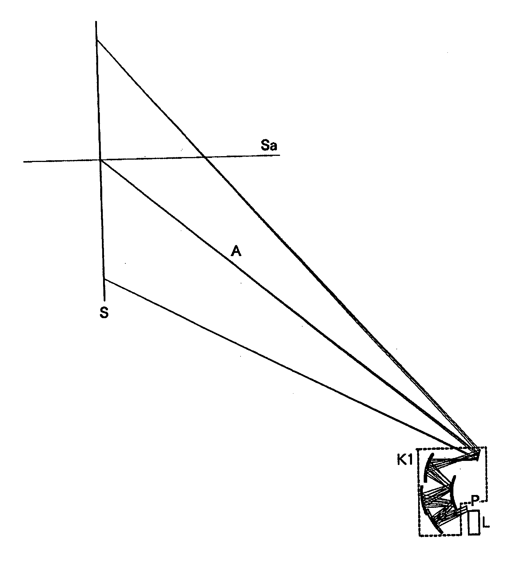 Projection optical system, projection type image display apparatus, and image display system