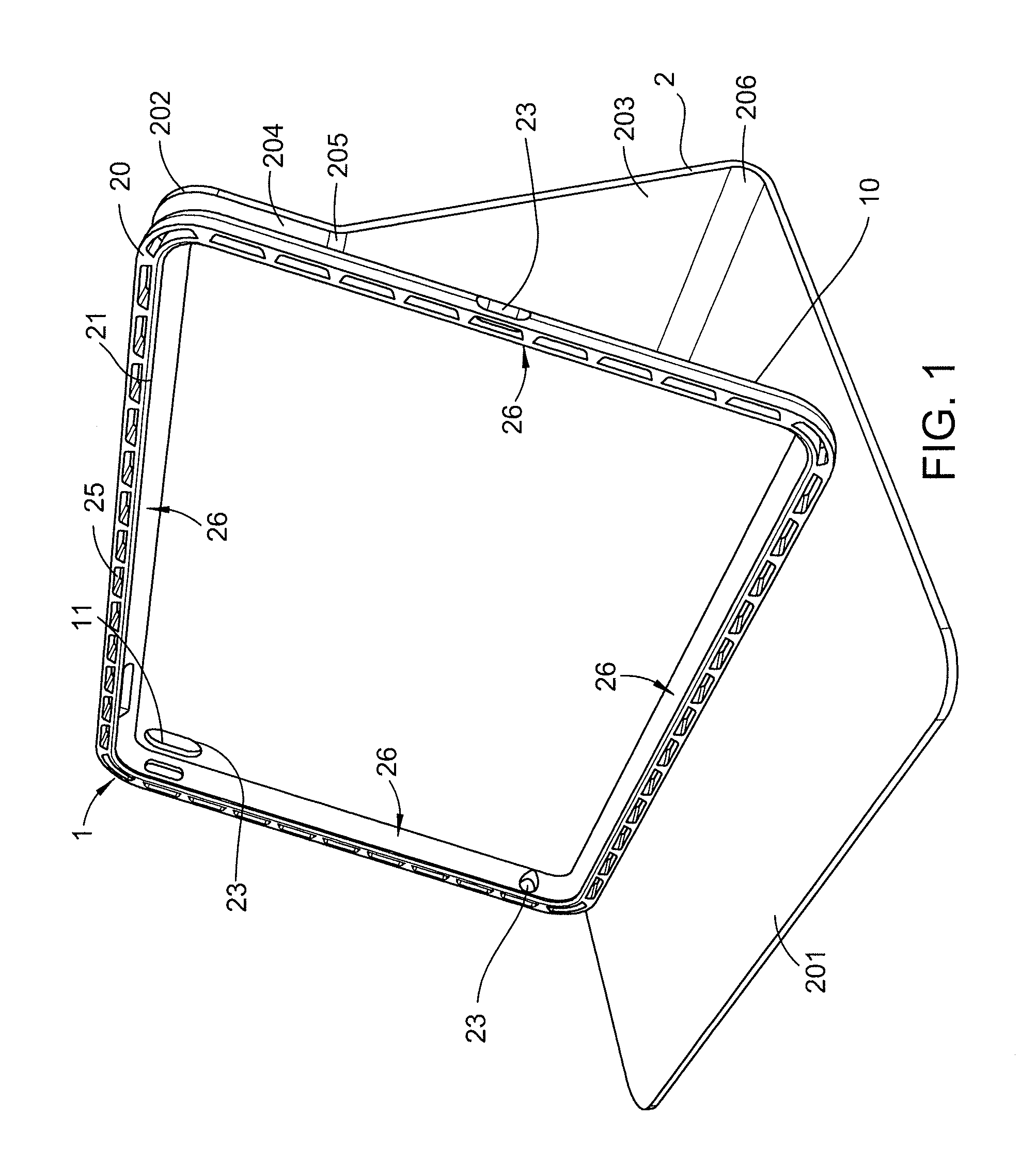 Molded shock resistant case for an electronic device