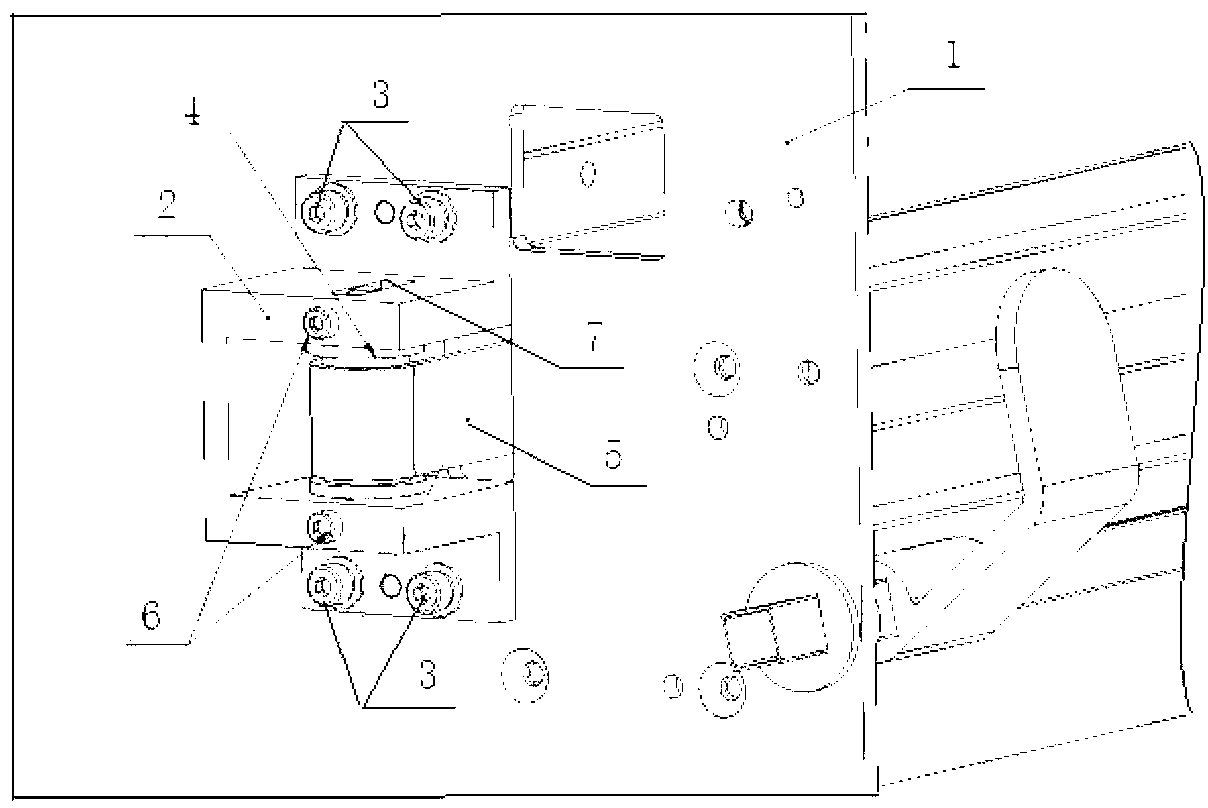 Tension pulley support