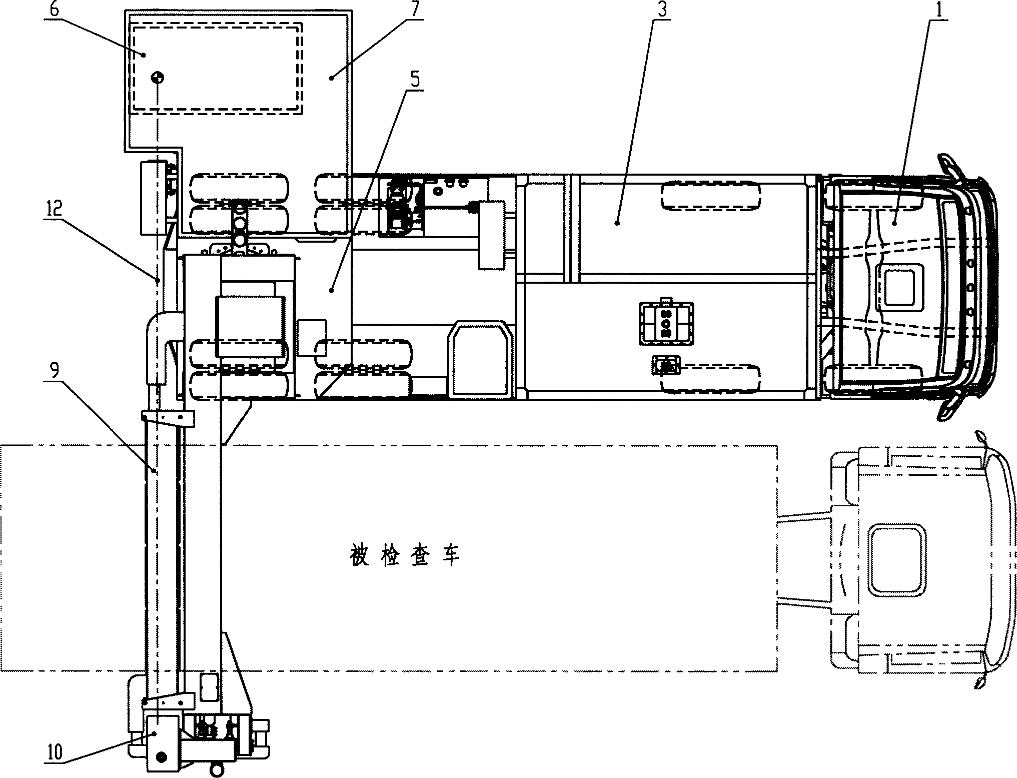 Movable vehicle container checking systems