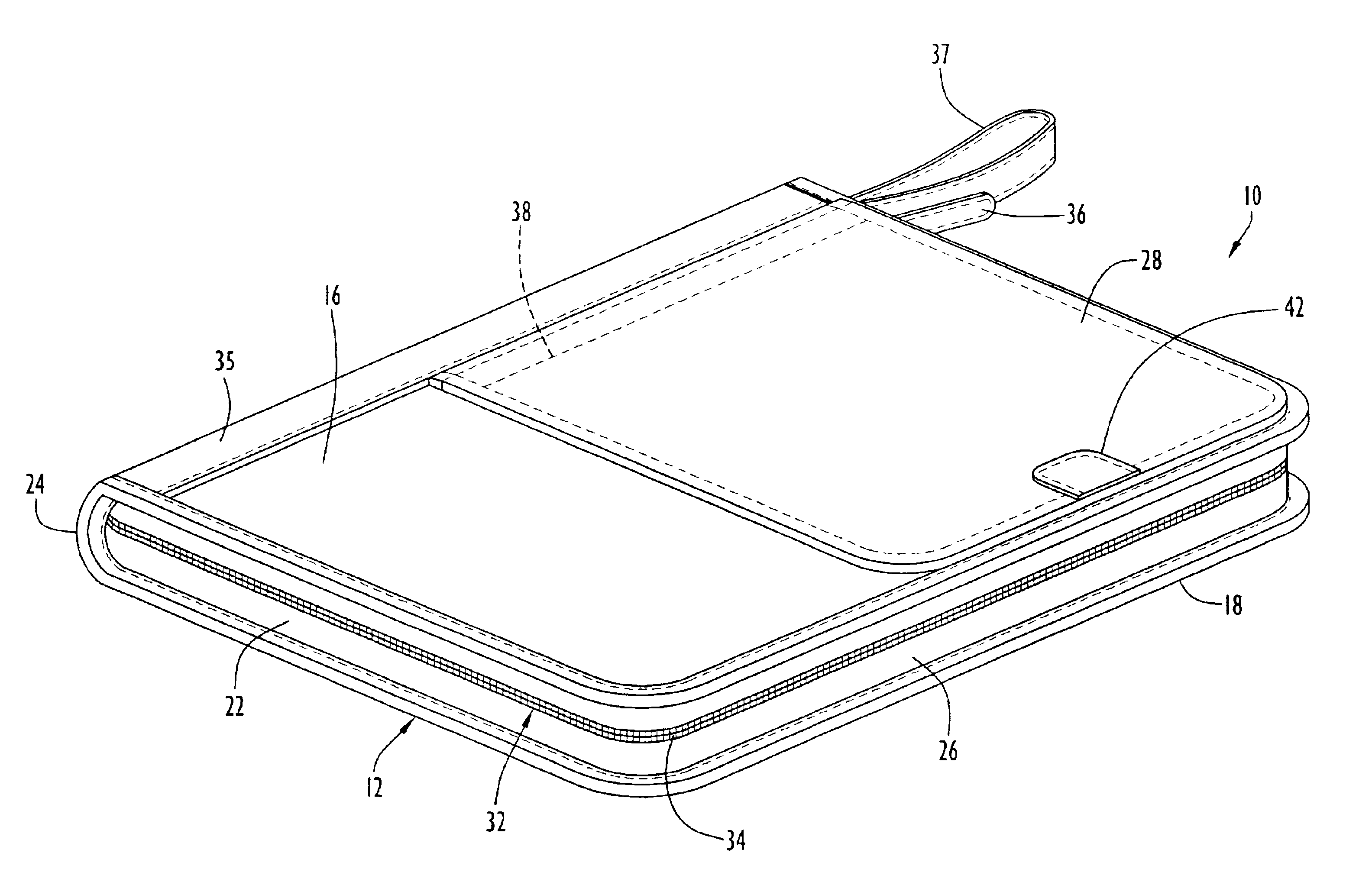 Carrying cases with pop-out compartments