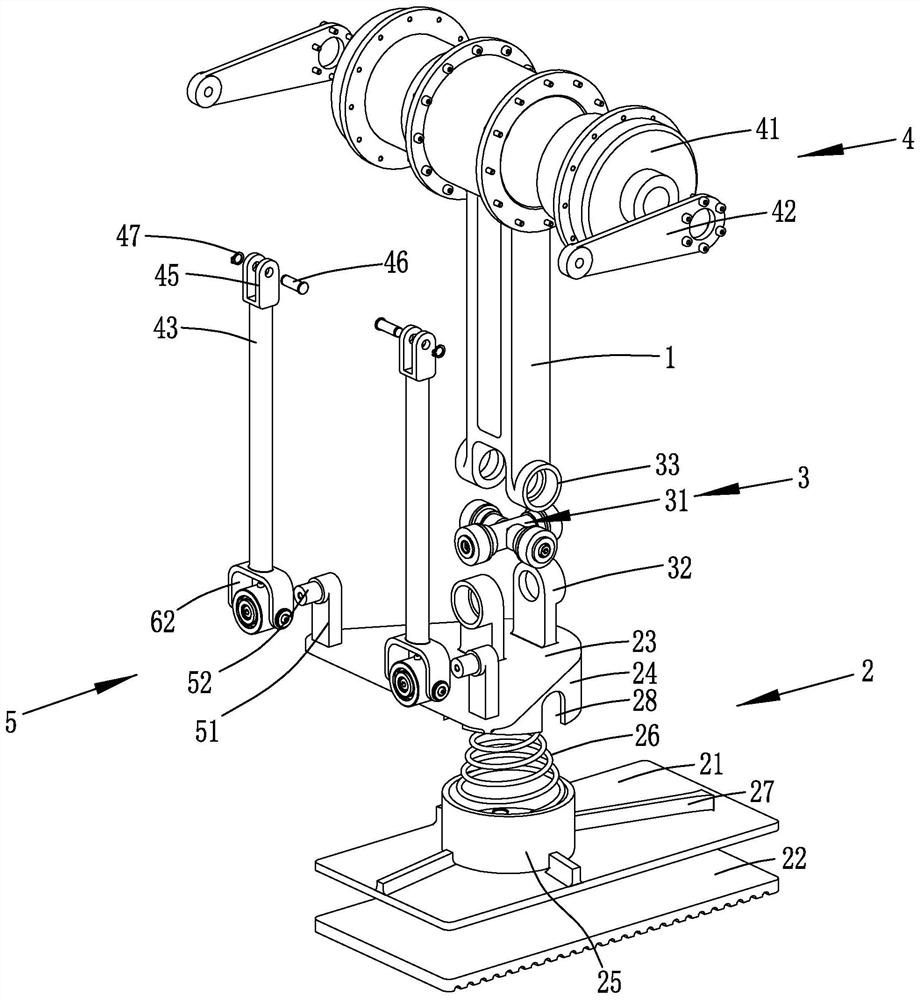 A lower leg mechanism and a biped robot equipped with the lower leg mechanism