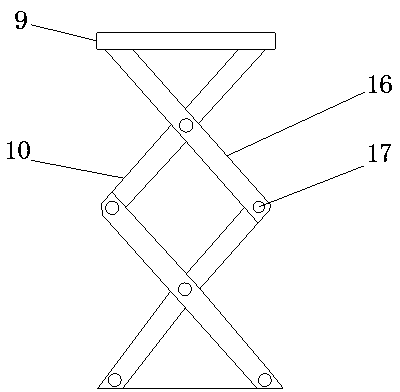 Hydraulic lifting working platform