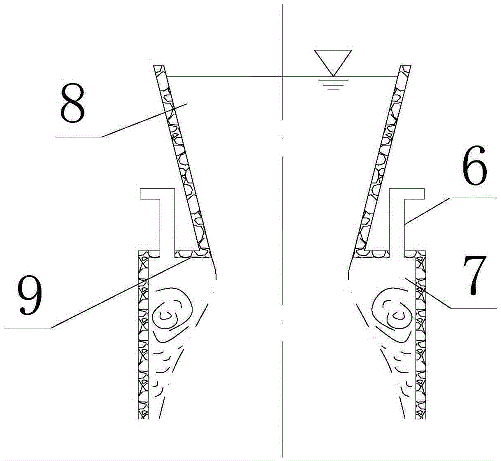 A multi-stage water cushion swirl shaft spillway suitable for high water head