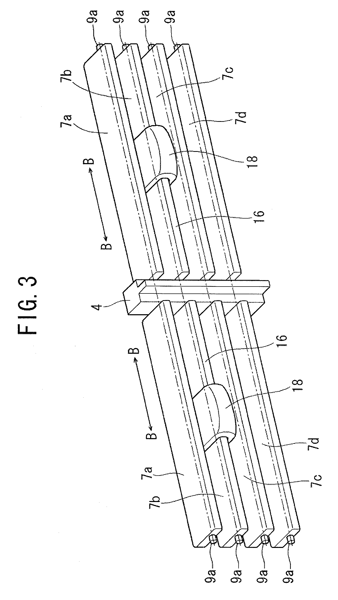 Supporting structure for adjustable air guide vanes