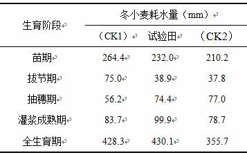 A water optimization method for precise irrigation of winter wheat