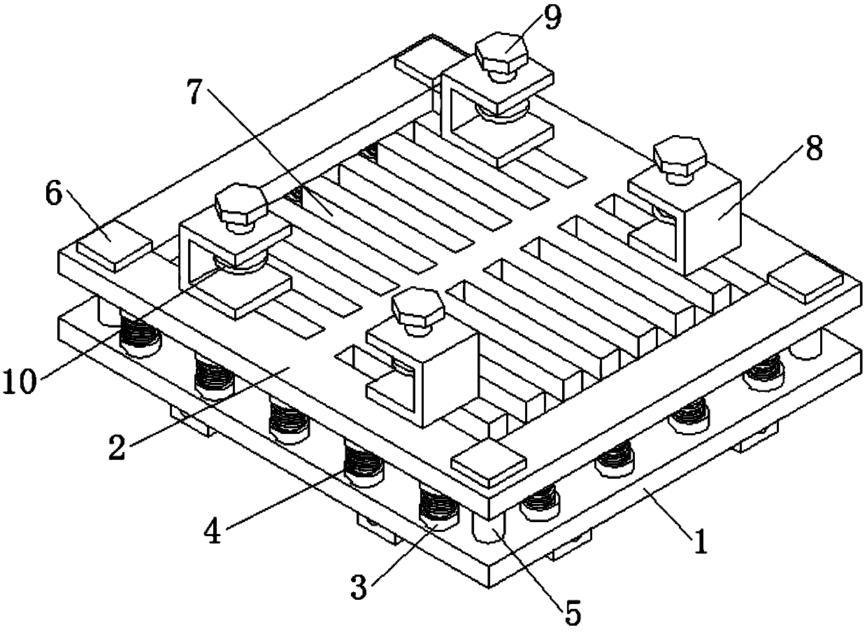 Workpiece clamping protection device for mechanical drilling equipment