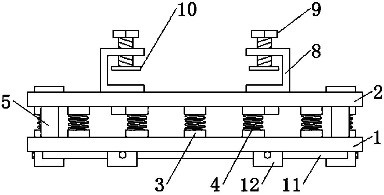 Workpiece clamping protection device for mechanical drilling equipment