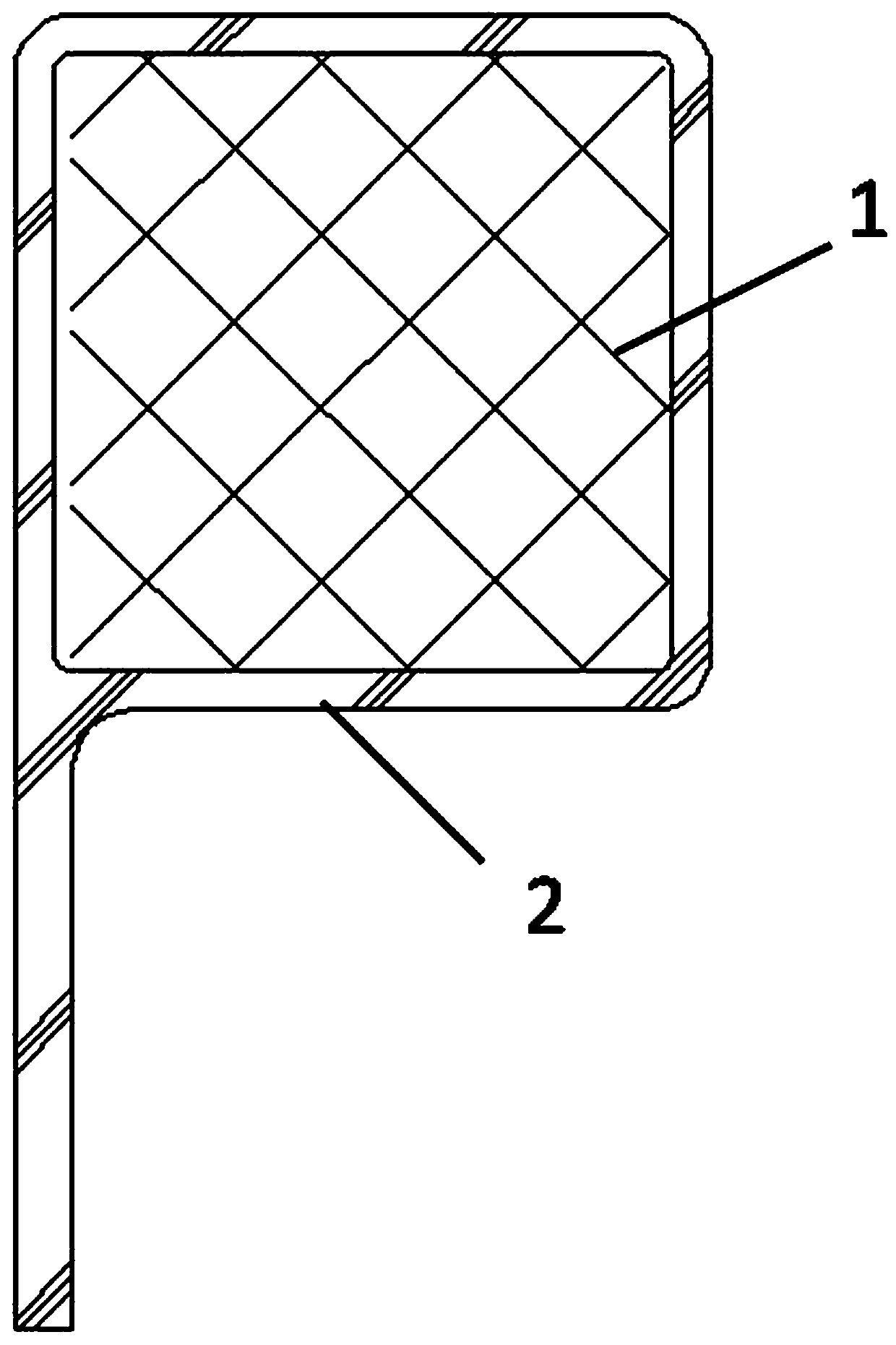Sandwich structural carbon fiber subway window frame and manufacturing method thereof