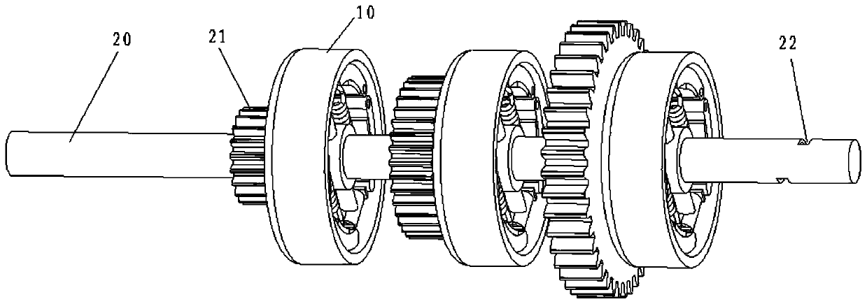 Hydraulic controlled clutch and speed variator