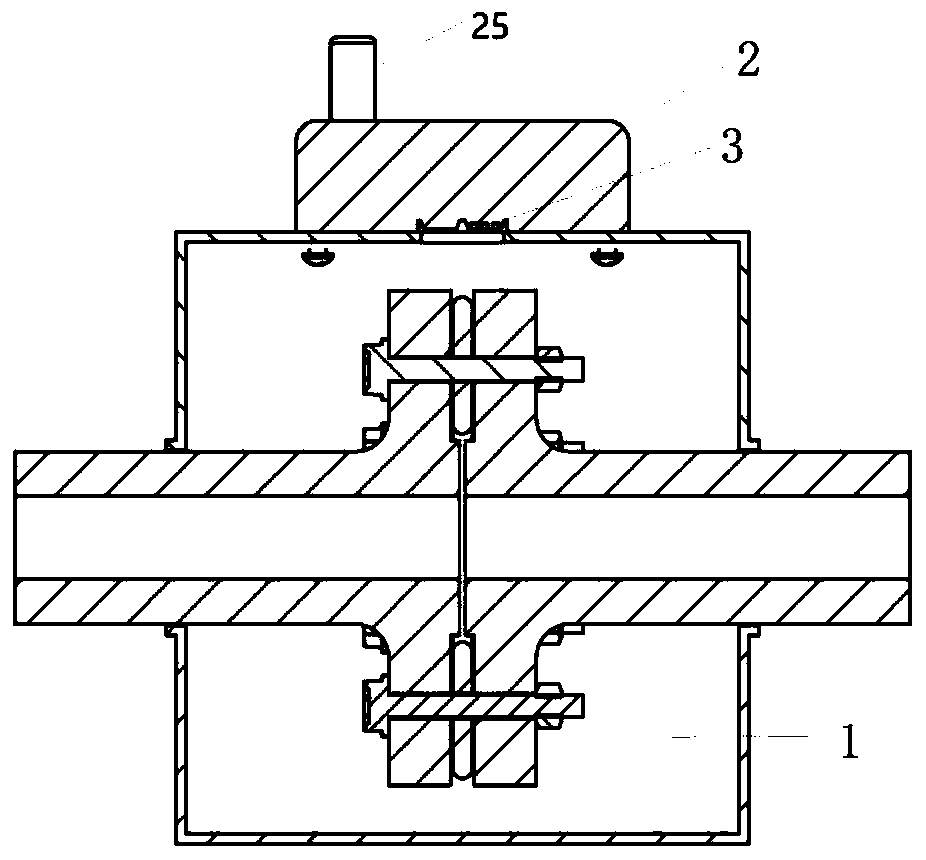 On-line monitoring equipment for leakage of pipe flange and installation method