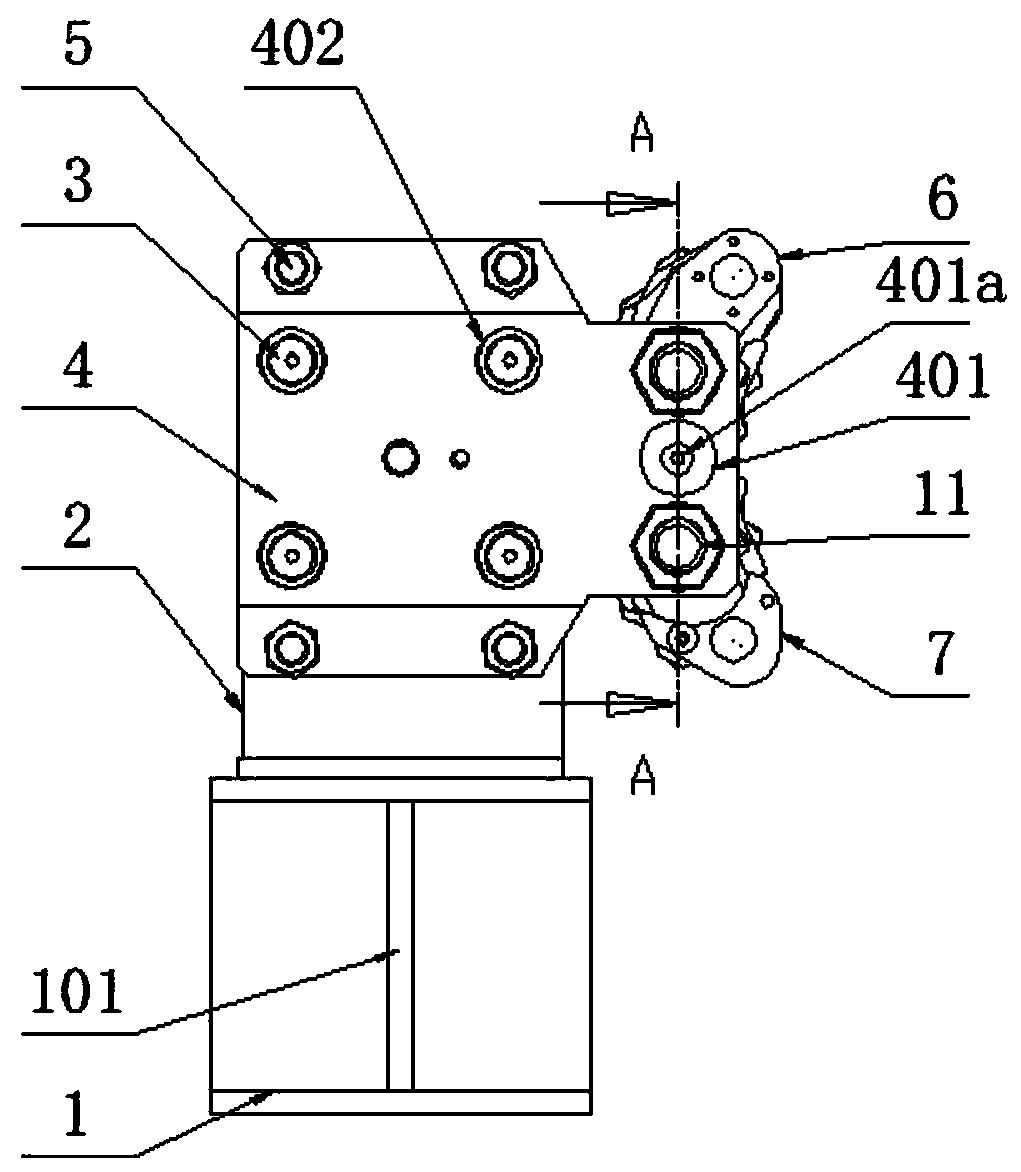 High-speed rail brake test tool clamp