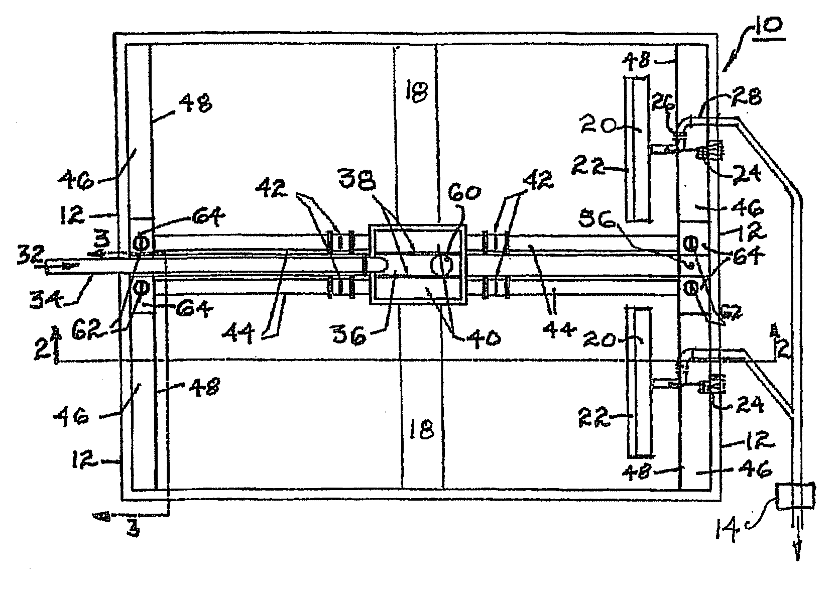 Self-cleaning influent feed system for a wastewater treatment plant