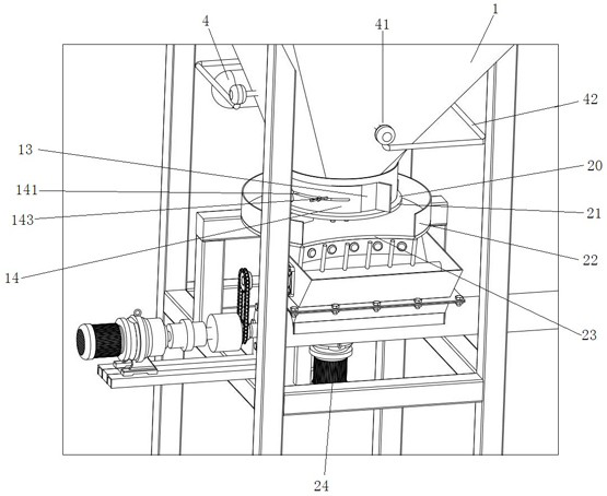 Anti-blocking feeding device