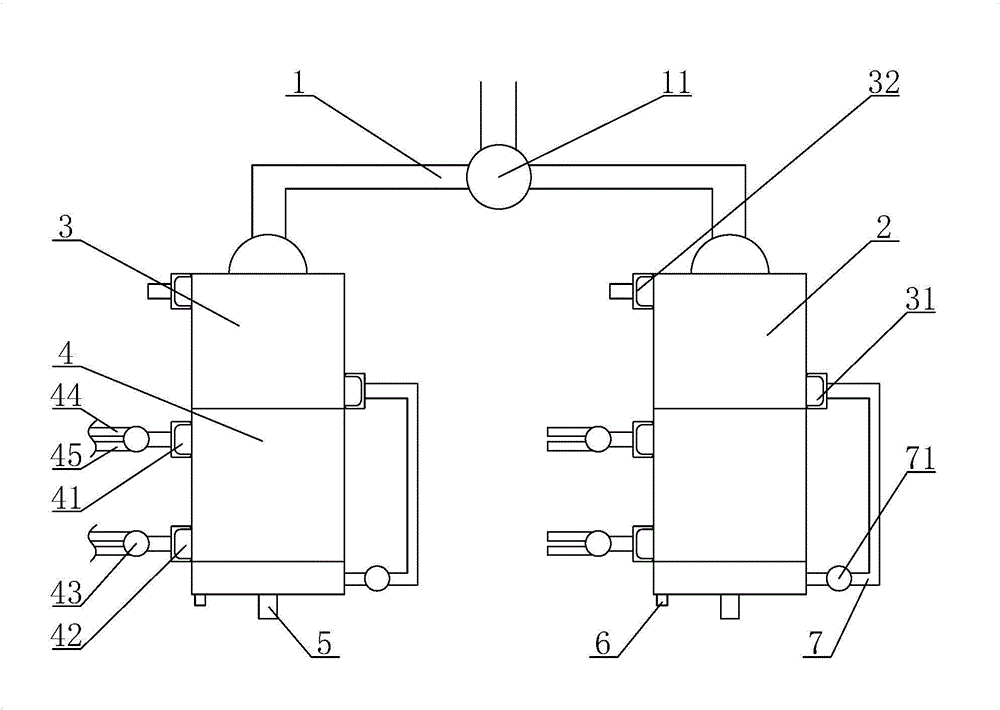 Continuous condensing recovery device for liquid oil of oil field gas