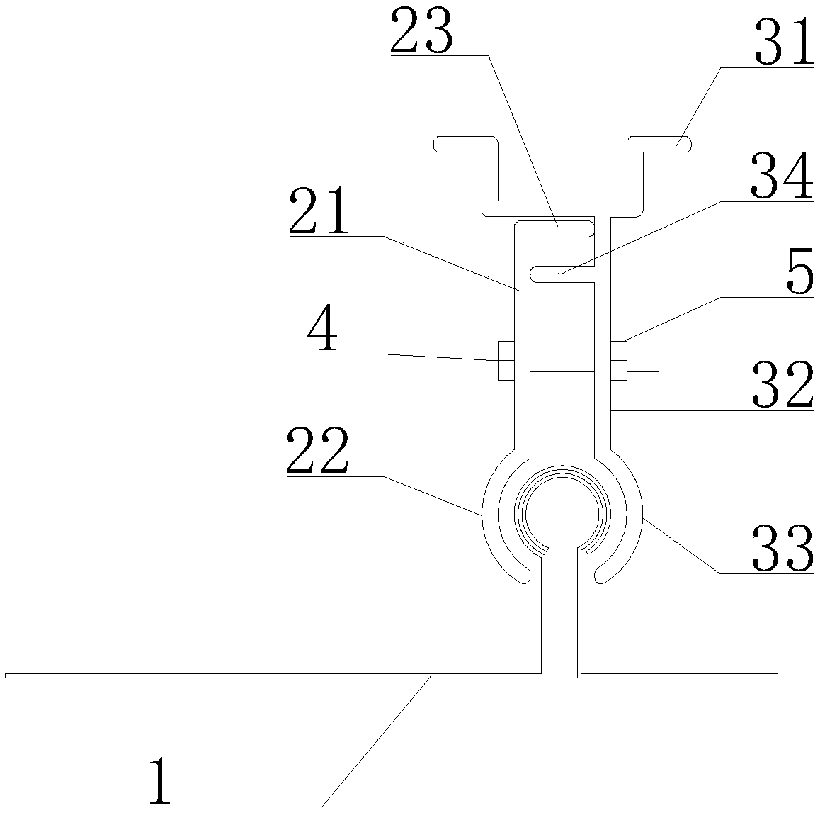 Connecting piece and method for mounting decoration plate on profiled metal plate roof