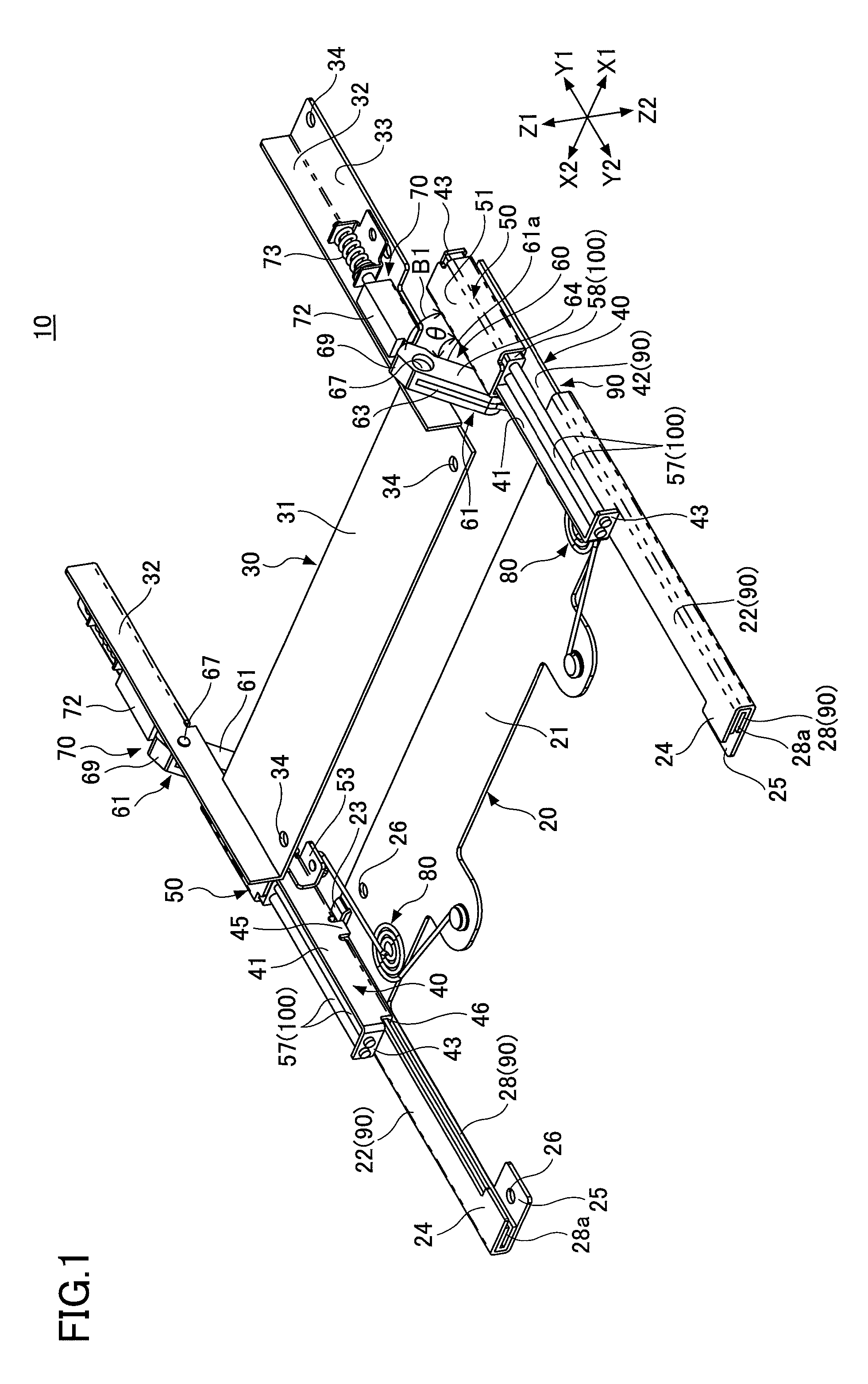 Opening/closing mechanism