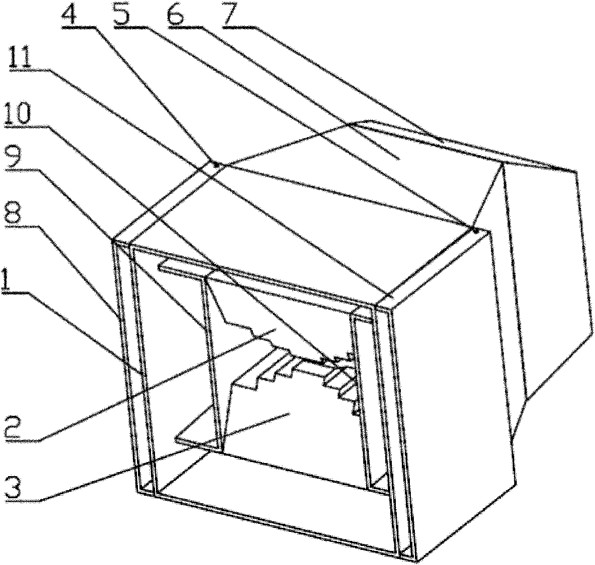 Pulverized coal decoupling combustor with low nitrogen oxide discharge and pulverized coal decoupling combustion method with low nitrogen oxide discharge