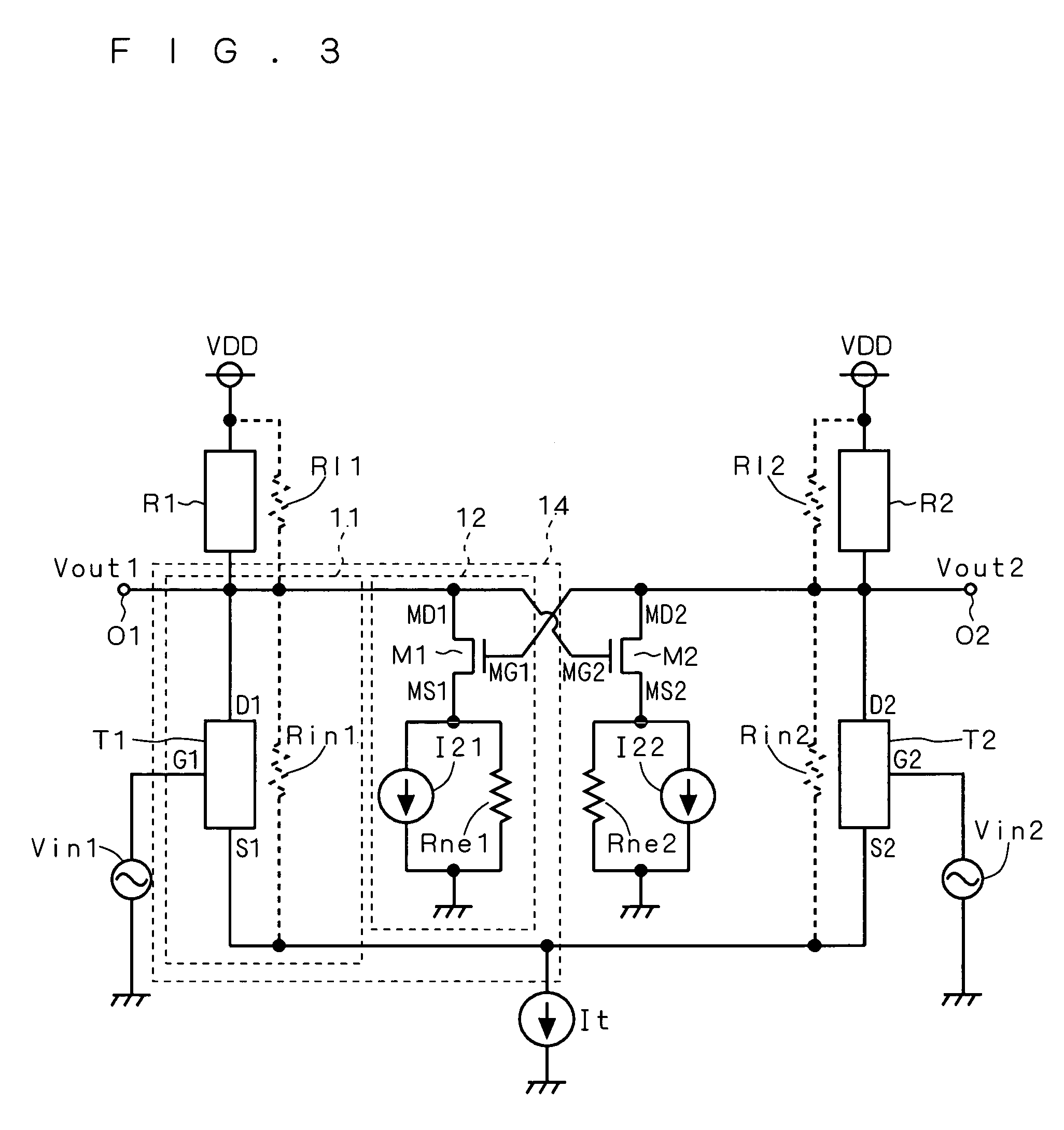 Current source circuit and differential amplifier