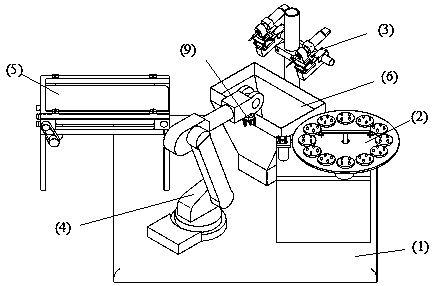 Accurate-positioning floating-type deburring and polishing device
