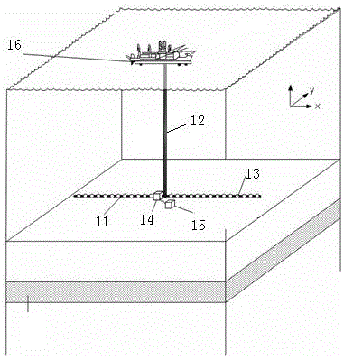 Seabed natural gas hydrate production methane leakage in-situ electrical monitoring method and device
