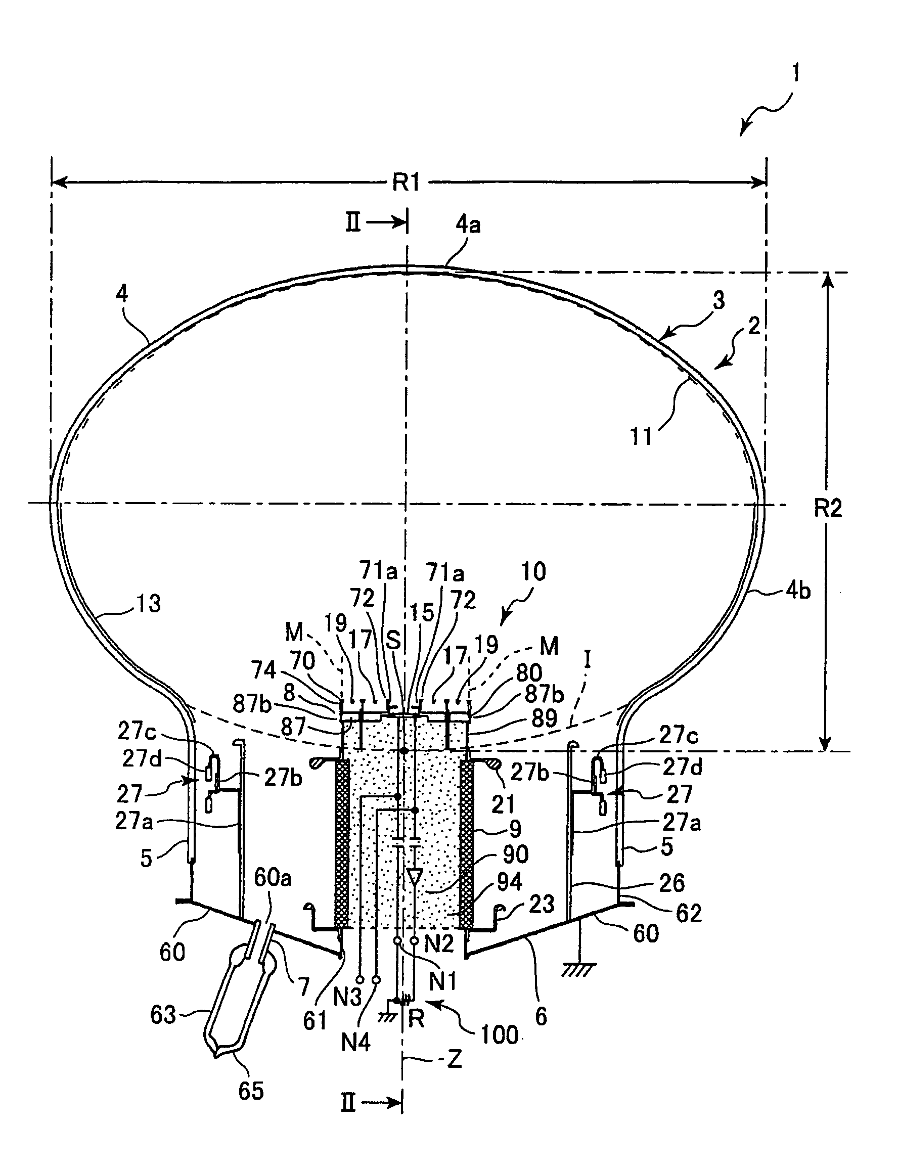 Electron beam detection device and electron tube