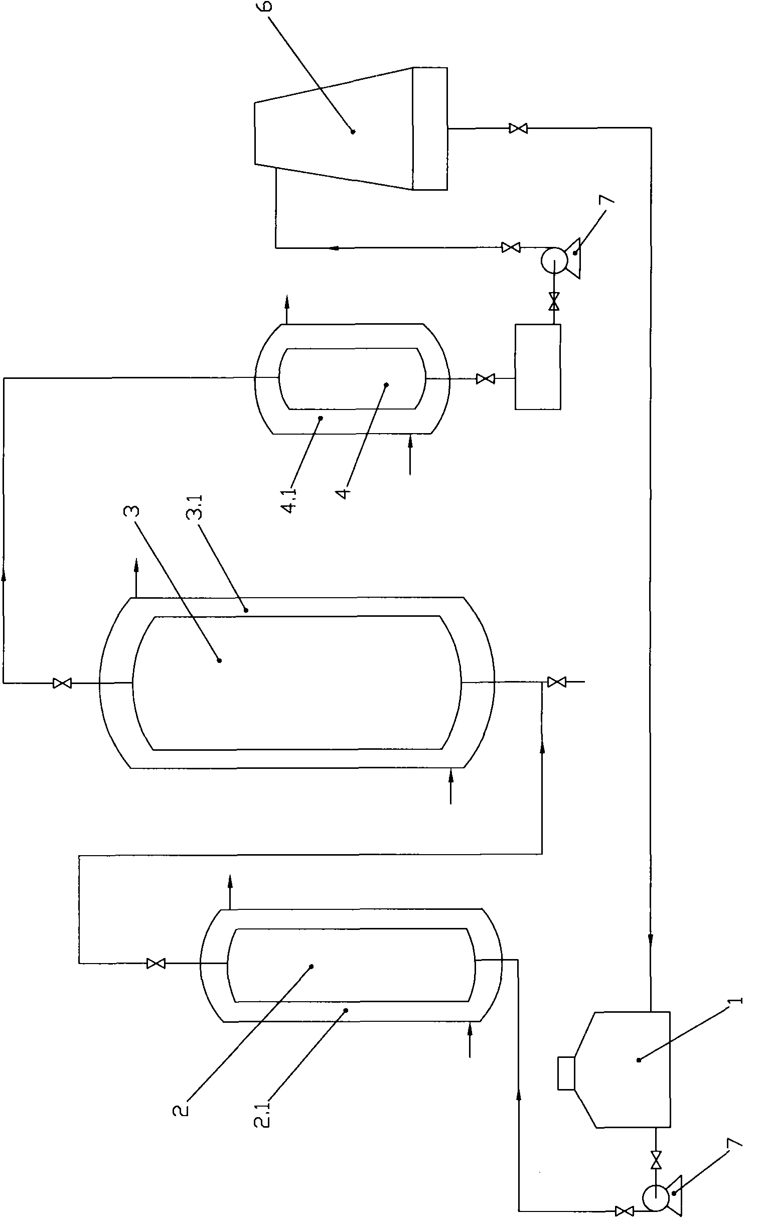 Gaseous phase circulation production method for biodiesel and device therefor