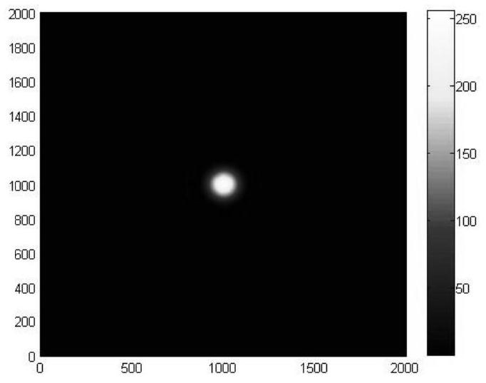 Denoising method for high dynamic range laser focal spot image