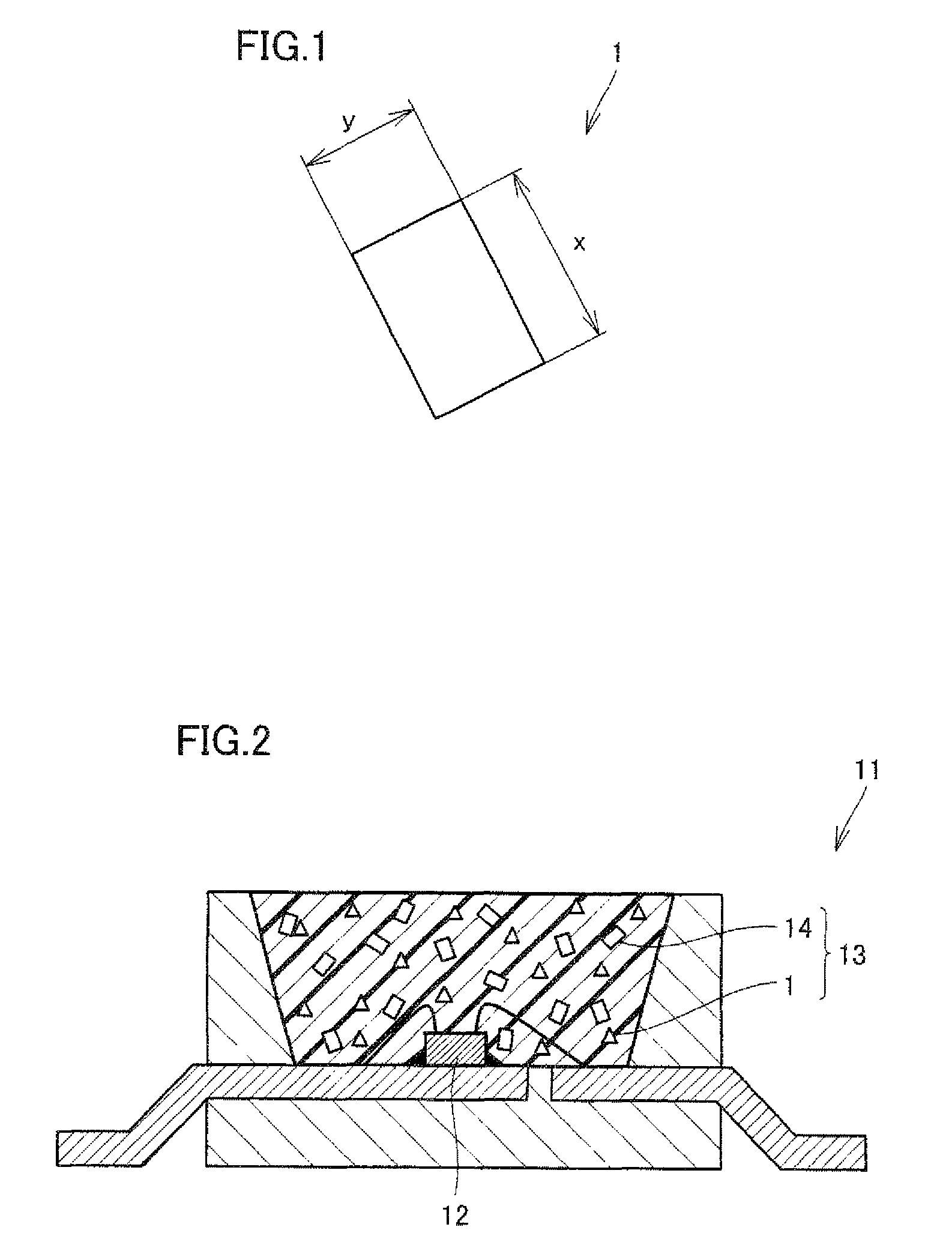 Phosphor particle group and light emitting apparatus using the same