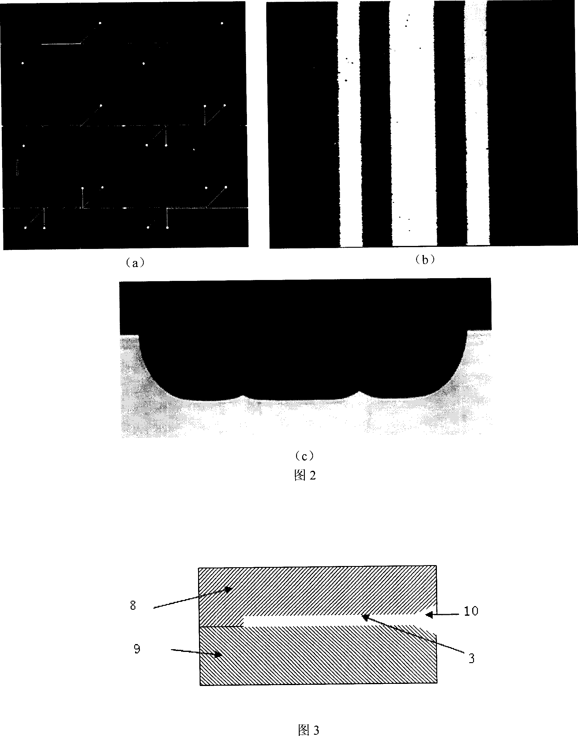 Glass-chip flowing minisize electrolyzer and manufacturing method