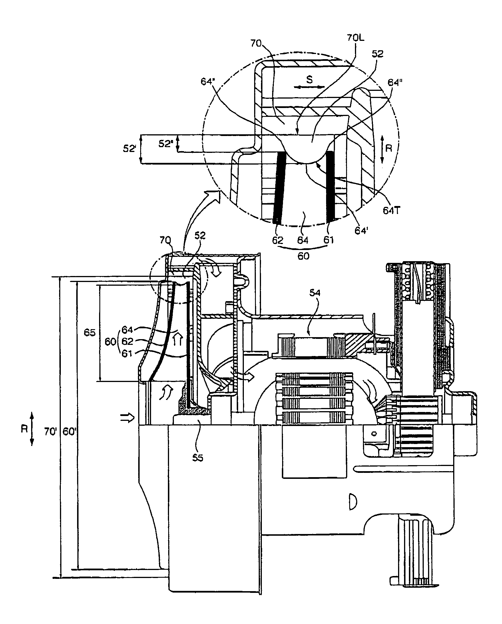 Air-blowing apparatus of cleaner