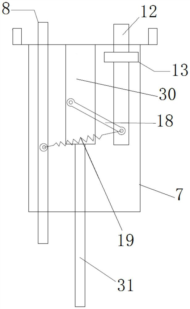 Adding device of liquid accelerator