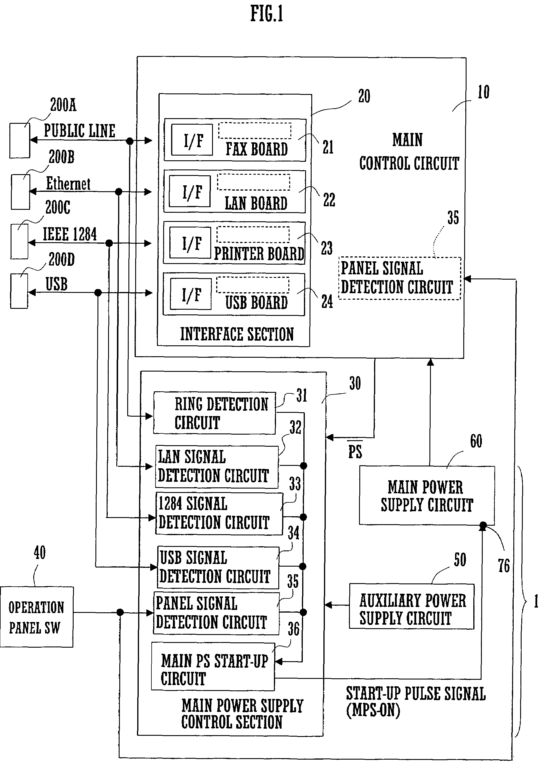Power supply device and communication system