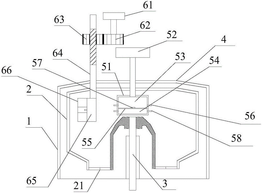 Distribution-uniform vertical centrifuge