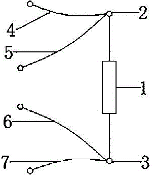 Test circuit for measuring relay contact ultralow impedance